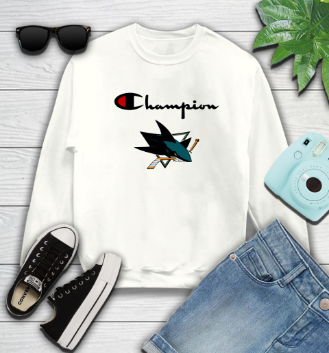 NHL Hockey San Jose Sharks Champion Shirt Sweatshirt