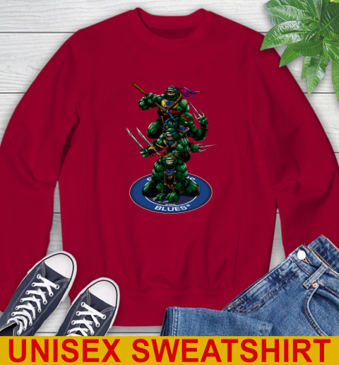 NHL Hockey St.Louis Blues Teenage Mutant Ninja Turtles Shirt Sweatshirt 7