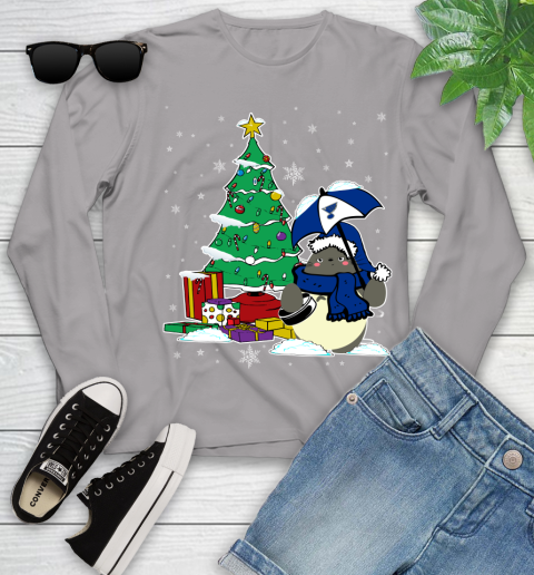 St.Louis Blues NHL Hockey Cute Tonari No Totoro Christmas Sports (1) Youth Long Sleeve 5