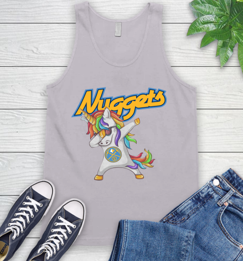 Denver Nuggets NBA Basketball Funny Unicorn Dabbing Sports Tank Top 4
