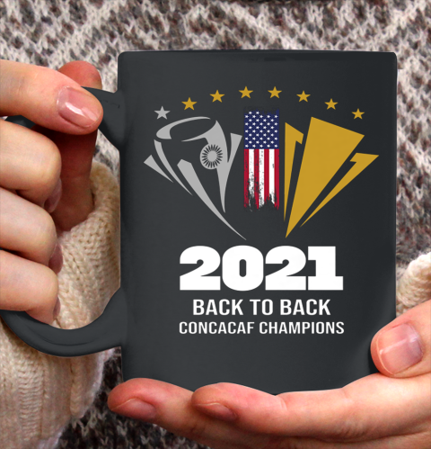 USA Back to Back 2021 Concacaf Champions Ceramic Mug 11oz