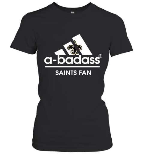 A Badass New Orleans Saints Mashup Adidas NFL Women's T-Shirt