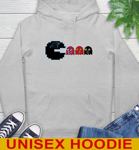 Carolina Panthers NFL Football Pac Man Champion Hoodie 6