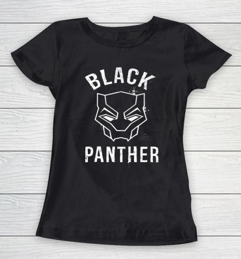 Marvel Black Panther Movie Collegiate Graffiti Mask Women's T-Shirt