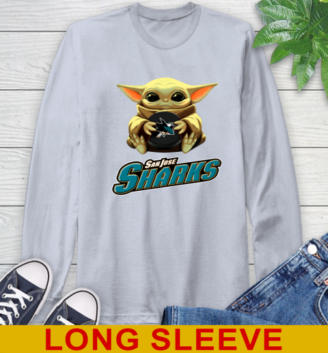 NHL Hockey San Jose Sharks Star Wars Baby Yoda Shirt 63