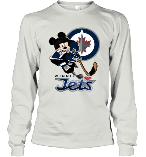 NHL Winnipeg Jets Mickey Mouse Disney Hockey T Shirt - Rookbrand