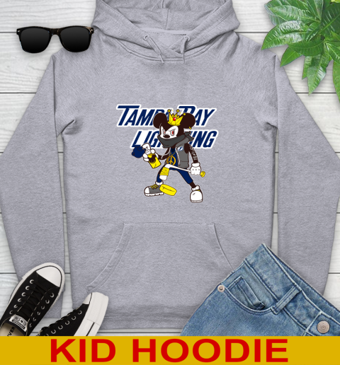 Tampa Bay Lightning NHL Hockey Mickey Peace Sign Sports Youth Hoodie 6