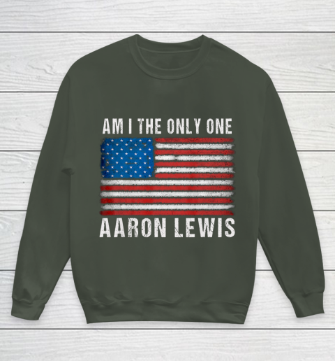 Am I The Only One Aaron Lewis Flag USA Youth Sweatshirt 8