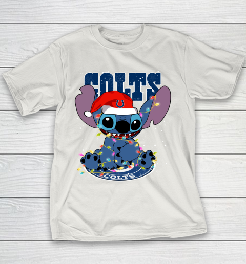 Indianapolis Colts NFL Football noel stitch Christmas Youth T-Shirt 8