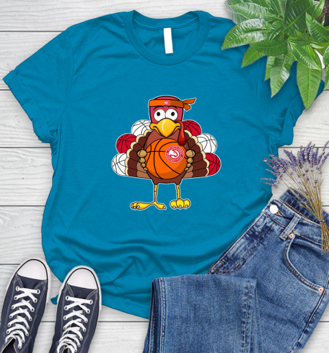 Atlanta Hawks Turkey thanksgiving day Women's T-Shirt 7
