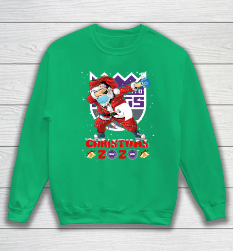 Sacramento Kings Funny Santa Claus Dabbing Christmas 2020 NBA Sweatshirt 5