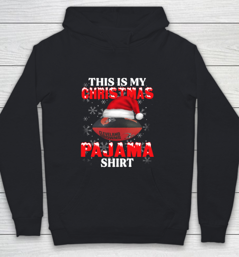 Cleveland Browns This Is My Christmas Pajama Shirt NFL Youth Hoodie