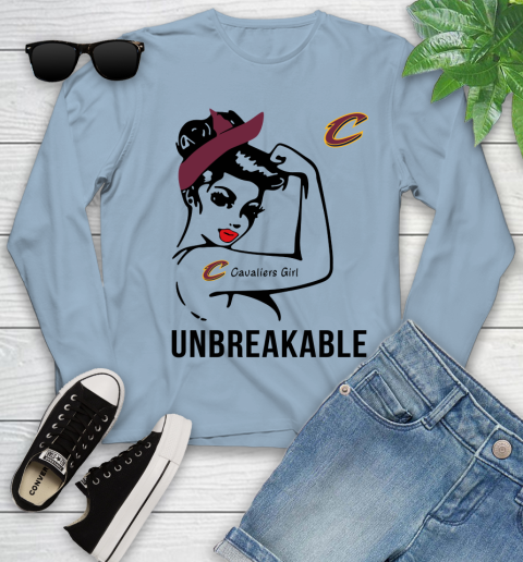 NBA Cleveland Cavaliers Girl Unbreakable Basketball Sports Youth Long Sleeve 6
