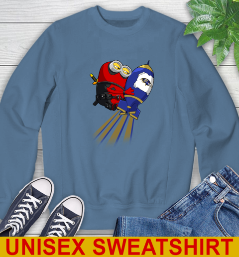 NFL Football Baltimore Ravens Deadpool Minion Marvel Shirt Sweatshirt 10