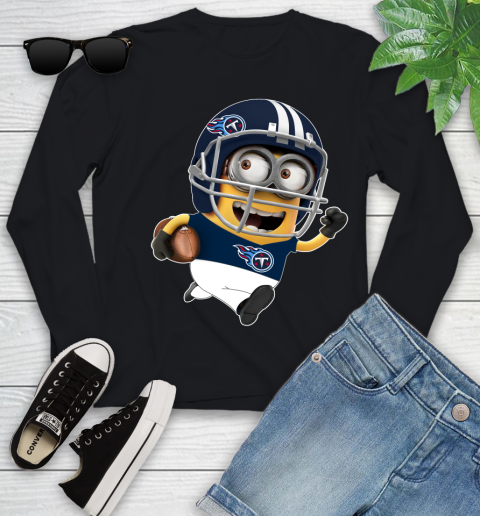 NFL Tennessee Titans Minions Disney Football Sports Youth Long Sleeve 2