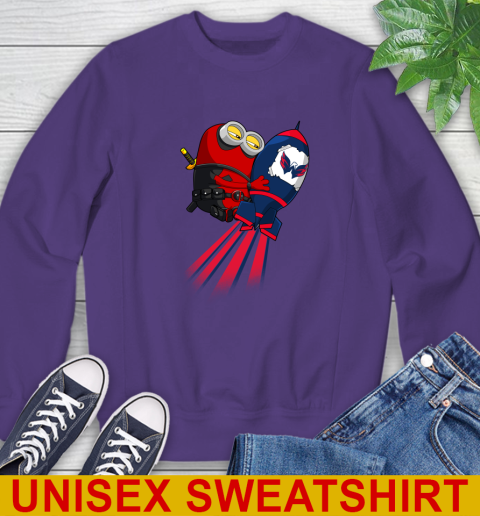 NHL Hockey Washington Capitals Deadpool Minion Marvel Shirt Sweatshirt 4