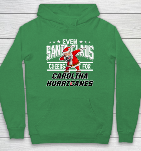Carolina Hurricanes Even Santa Claus Cheers For Christmas NHL Hoodie 5