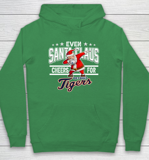 Detroit Tigers Even Santa Claus Cheers For Christmas MLB Hoodie 5