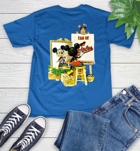 MLB Baseball Baltimore Orioles Mickey Drawing Shirt 50