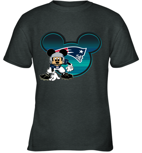 NFL New England Patriots Mickey Mouse Disney Football T Shirt uNo8LpNxC4L youth t shirt 26 95 151514 front dark heather