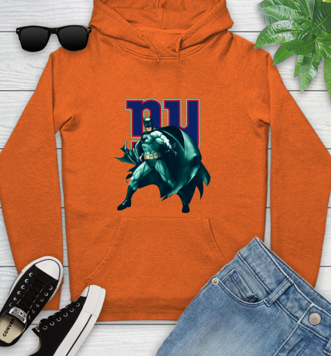 NFL Batman Football Sports New York Giants Youth Hoodie 5