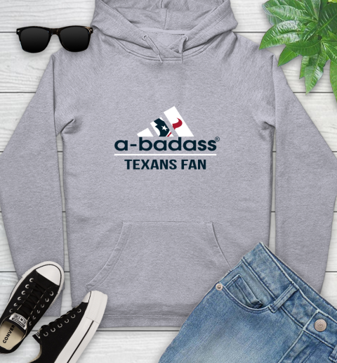 NFL A Badass Houston Texans Fan Adidas Football Sports Youth Hoodie 6