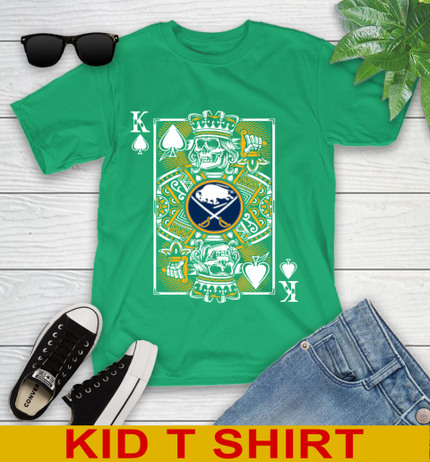 Buffalo Sabres NHL Hockey The King Of Spades Death Cards Shirt Youth T-Shirt 7