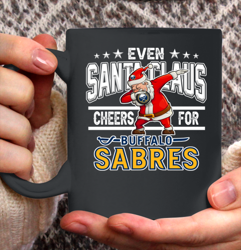Buffalo Sabres Even Santa Claus Cheers For Christmas NHL Ceramic Mug 11oz 2