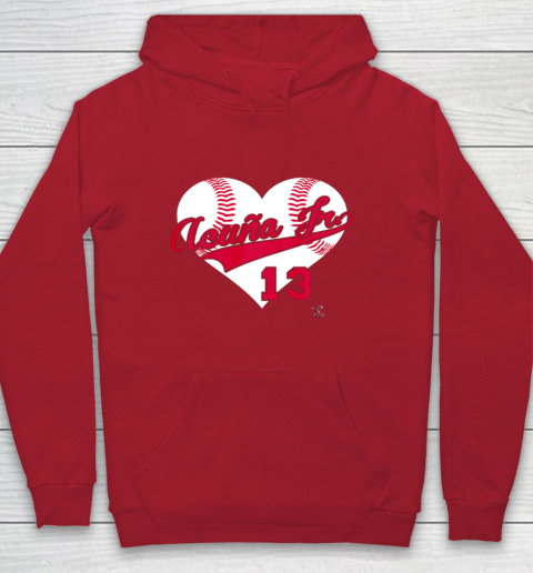 Ronald Acuna Jr Baseball Heart Gameday Youth Hoodie 7