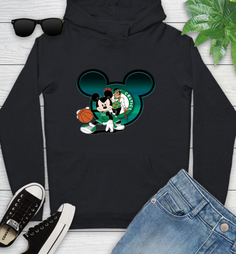 NBA Boston Celtics Mickey Mouse Disney Basketball Youth Hoodie 2