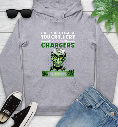 NFL Talk Shit About Los Angeles Chargers I Kill You Achmed The Dead Terrorist Jeffrey Dunham Football Youth Hoodie 6