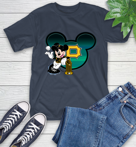 MLB Pittsburgh Pirates The Commissioner's Trophy Mickey Mouse Disney T-Shirt 4