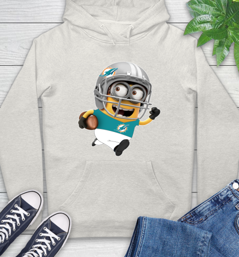 NFL Miami Dolphins Minions Disney Football Sports Hoodie 12
