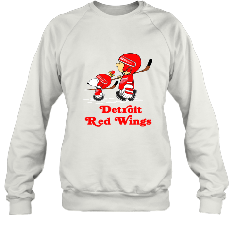 Let's Play Detroit Red Wings Ice Hockey Snoopy NHL Sweatshirt