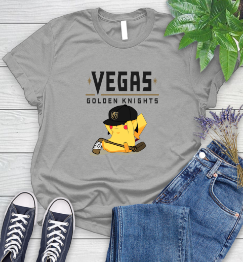 NHL Pikachu Hockey Sports Vegas Golden Knights Women's T-Shirt 10