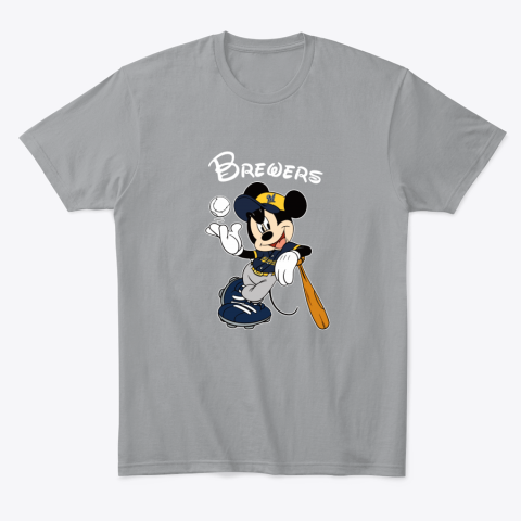 idvu baseball mickey team milwaukee brewers classic t shirt 2 front sport grey