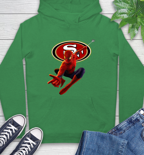 NFL Spider Man Avengers Endgame Football San Francisco 49ers Hoodie 8