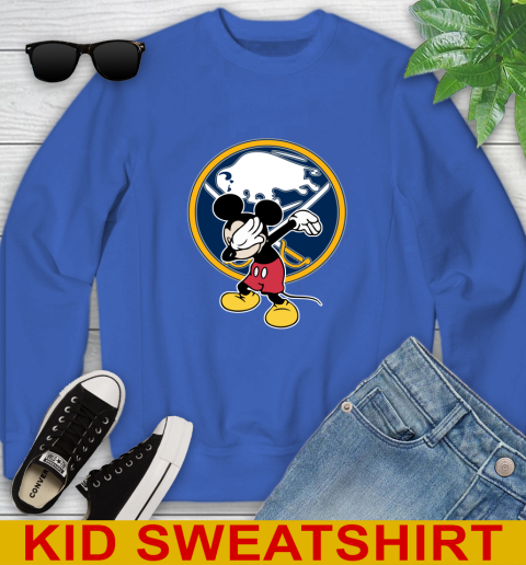 Buffalo Sabres NHL Hockey Dabbing Mickey Disney Sports Youth Sweatshirt 7