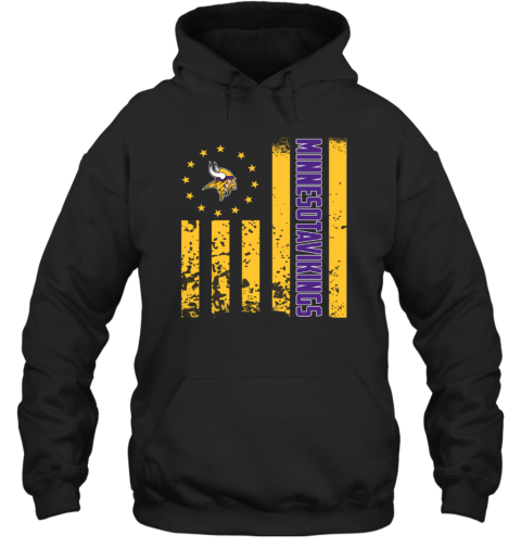 NFL Minnesota Vikings American Flag Hoodie NFL Minnesota Vikings American Flag Hoodie
