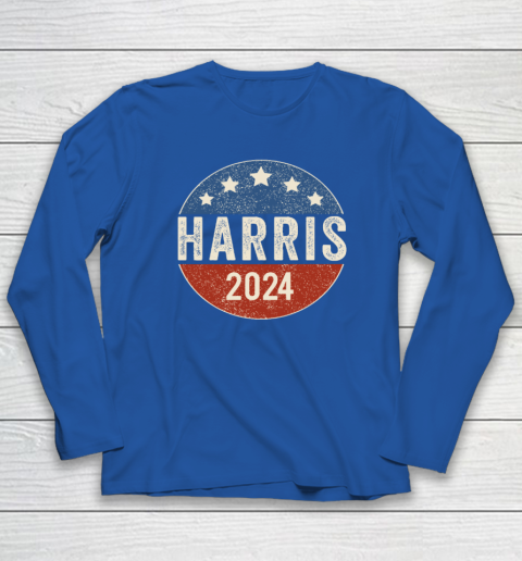 Kamala Harris 2024 For President Campaign US Flag Long Sleeve T-Shirt 5