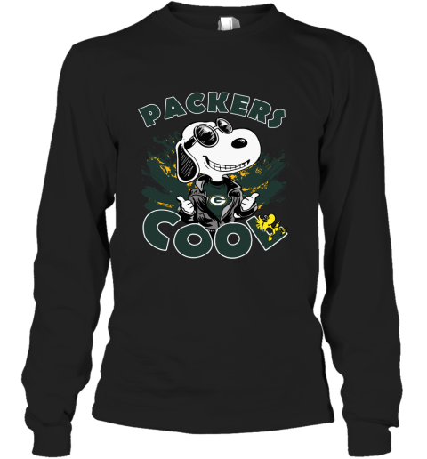 Green Bay Packers Snoopy Joe Cool We're Awesome Long Sleeve T-Shirt