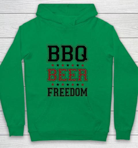 BBQ Beer Freedom Trump Fan Youth Hoodie 6