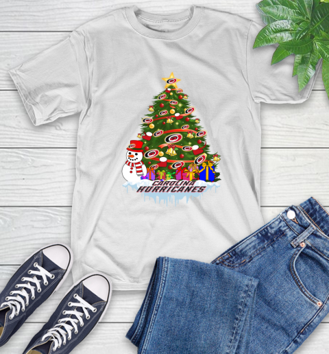 Carolina Hurricanes Merry Christmas NHL Hockey Sports T-Shirt