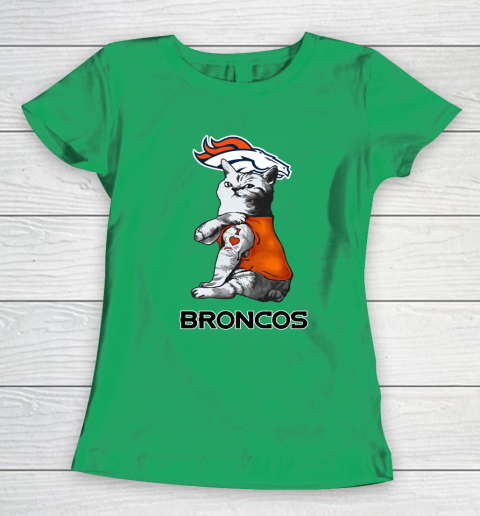 NFL Football My Cat Loves Denver Broncos Women's T-Shirt 5