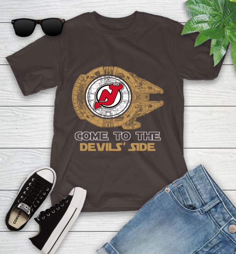 NHL Come To The New Jersey Devils Wars Hockey Sports Youth T-Shirt 7