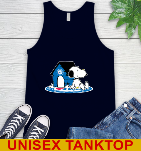 NBA Basketball Philadelphia 76ers Snoopy The Peanuts Movie Shirt Tank Top 3