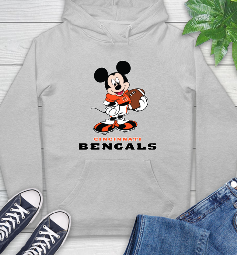 NFL Football Cincinnati Bengals Cheerful Mickey Mouse Shirt Hoodie 6
