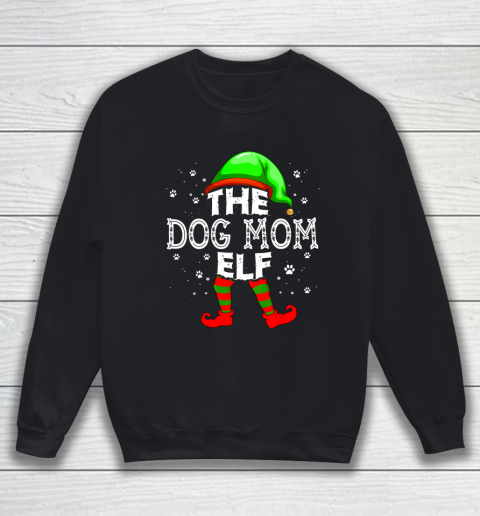 The Dog Mom Elf Group Matching Family Christmas Dog Lover Sweatshirt