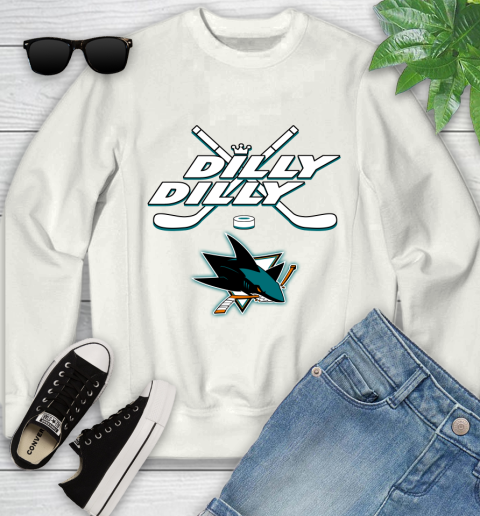 NHL San Jose Sharks Dilly Dilly Hockey Sports Youth Sweatshirt