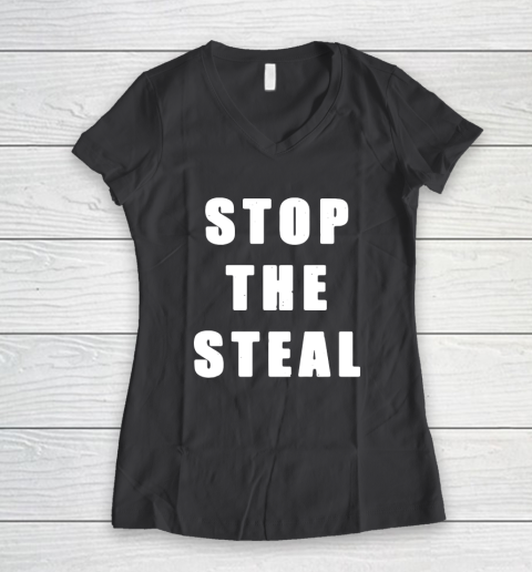 Stop The Steal Women's V-Neck T-Shirt 6